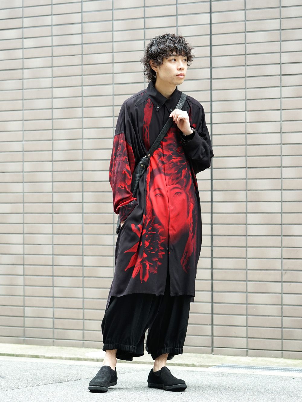 Yohji Yamamoto 19SS Red Print Blouse Style - FASCINATE BLOG