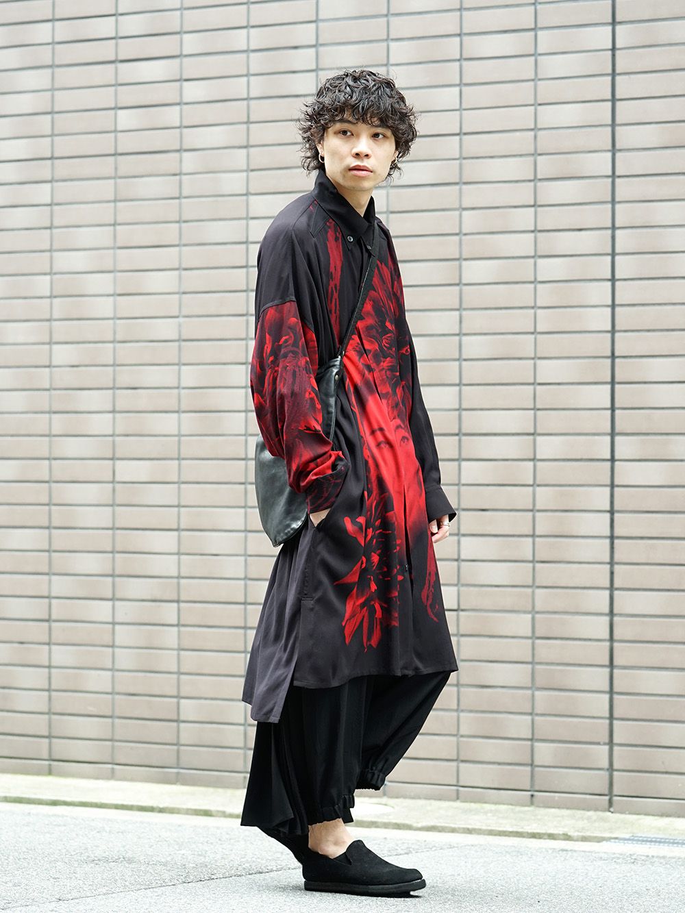 Yohji Yamamoto 19SS Red Print Blouse Style - FASCINATE BLOG