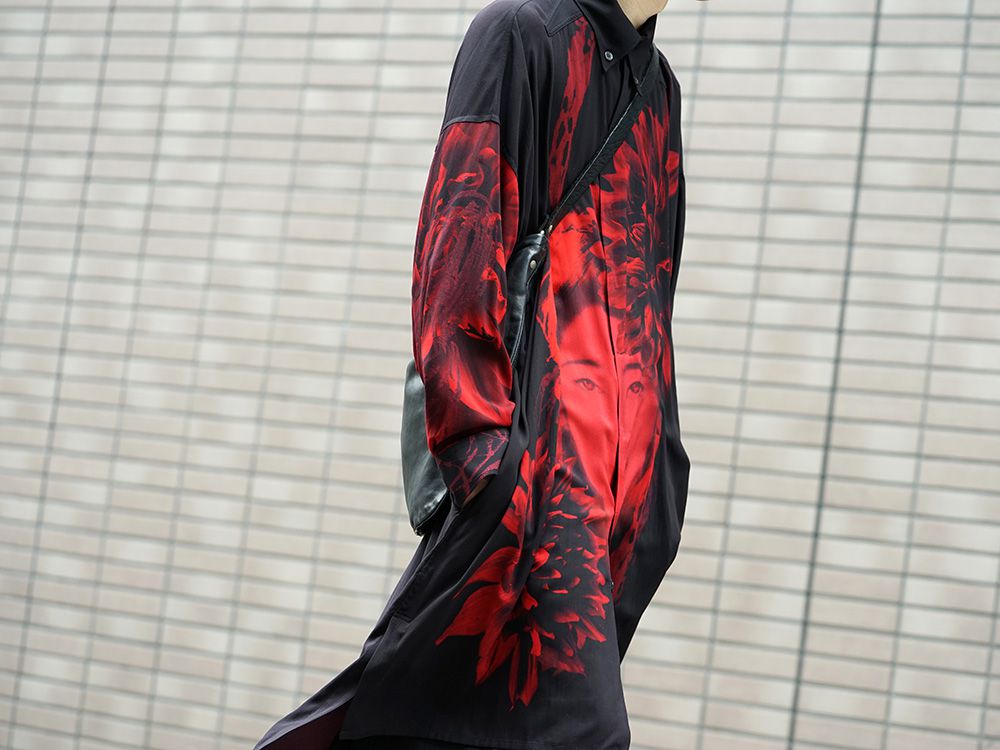 Yohji Yamamoto 19SS Red Print Blouse Style - FASCINATE BLOG