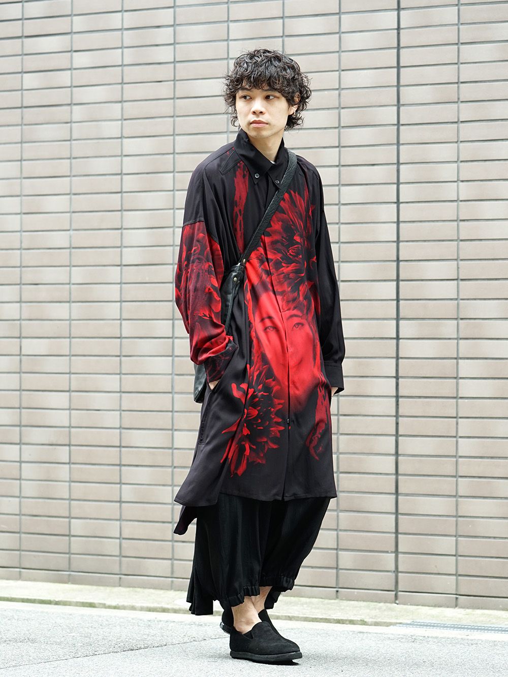Yohji Yamamoto 19SS Red Print Blouse Style - 4-004