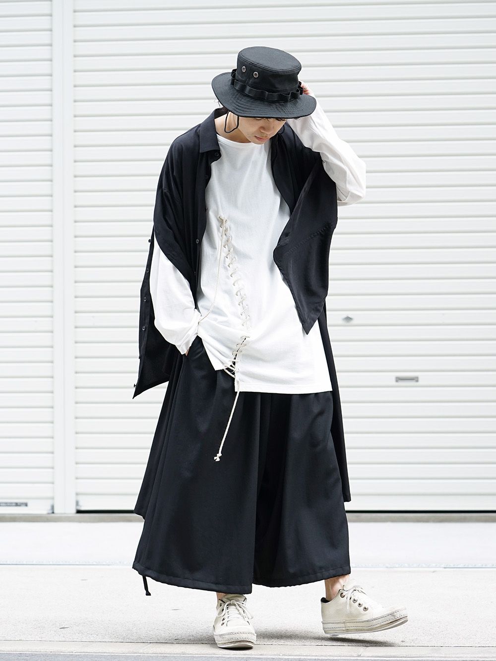 B Yohji Yamamoto 19SS Open Button Long Shirt Style - 1-001