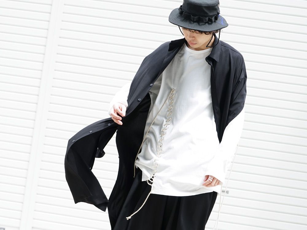 B Yohji Yamamoto 19SS Open Button Long Shirt Style - 2-001