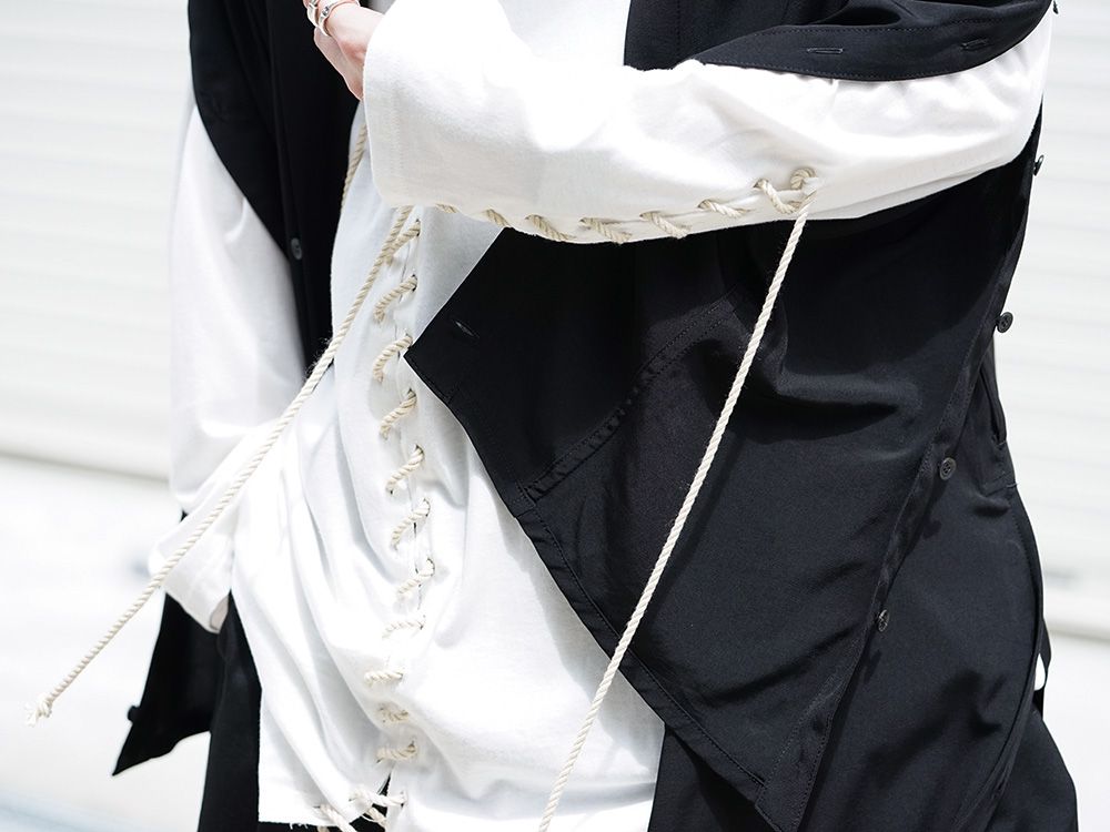 B Yohji Yamamoto 19SS Open Button Long Shirt Style - 3-002