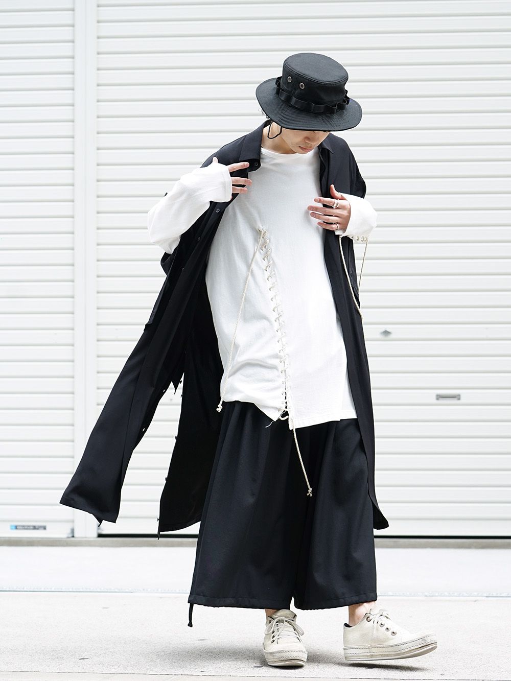 B Yohji Yamamoto 19SS Open Button Long Shirt Style - 4-006