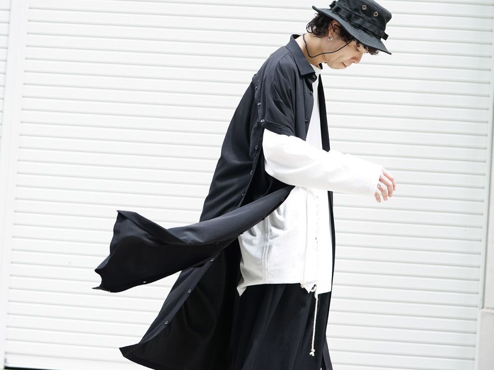 B Yohji Yamamoto 19SS Open Button Long Shirt Style - 5-001