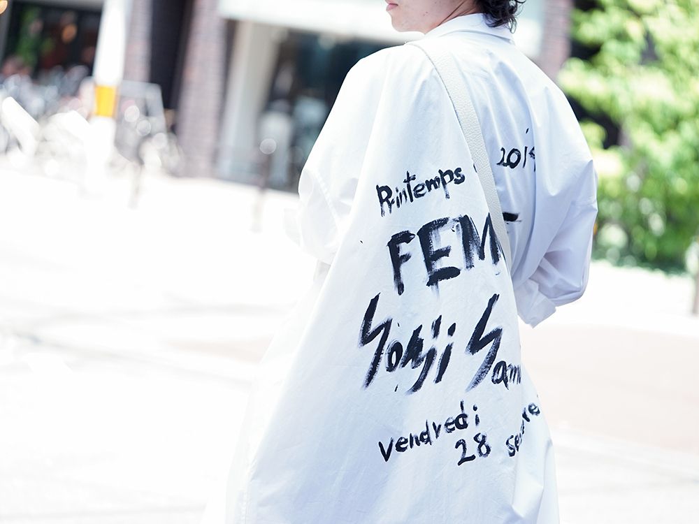 B Yohji Yamamoto Back Print Shirt Style - 4-001