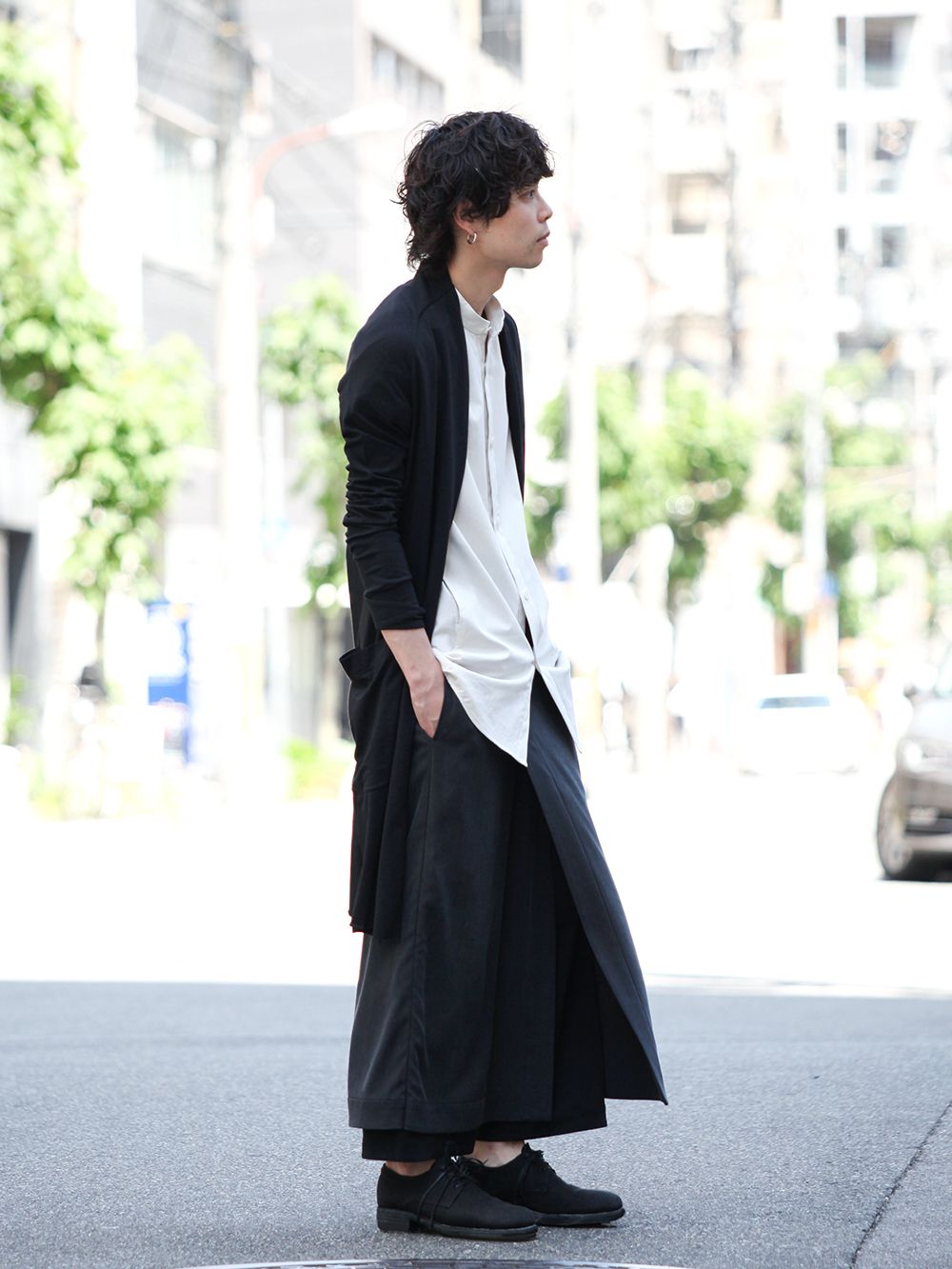 DEVOA 19SS Long cardigan × HAKAMA Pants Style - 1-002