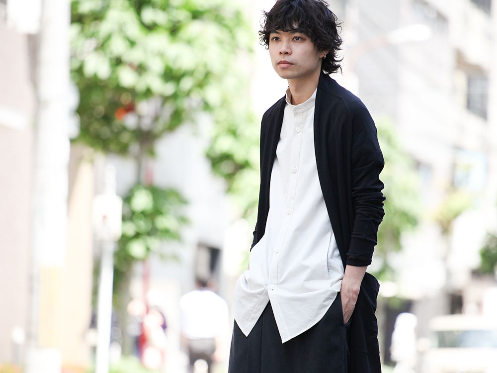 DEVOA 19SS Long cardigan × HAKAMA Pants Style - 2-001