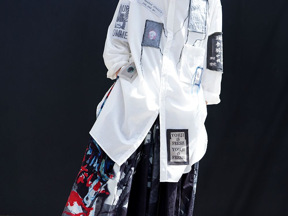 Yohji Yamamoto Patchwork x Print Design Style - FASCINATE BLOG