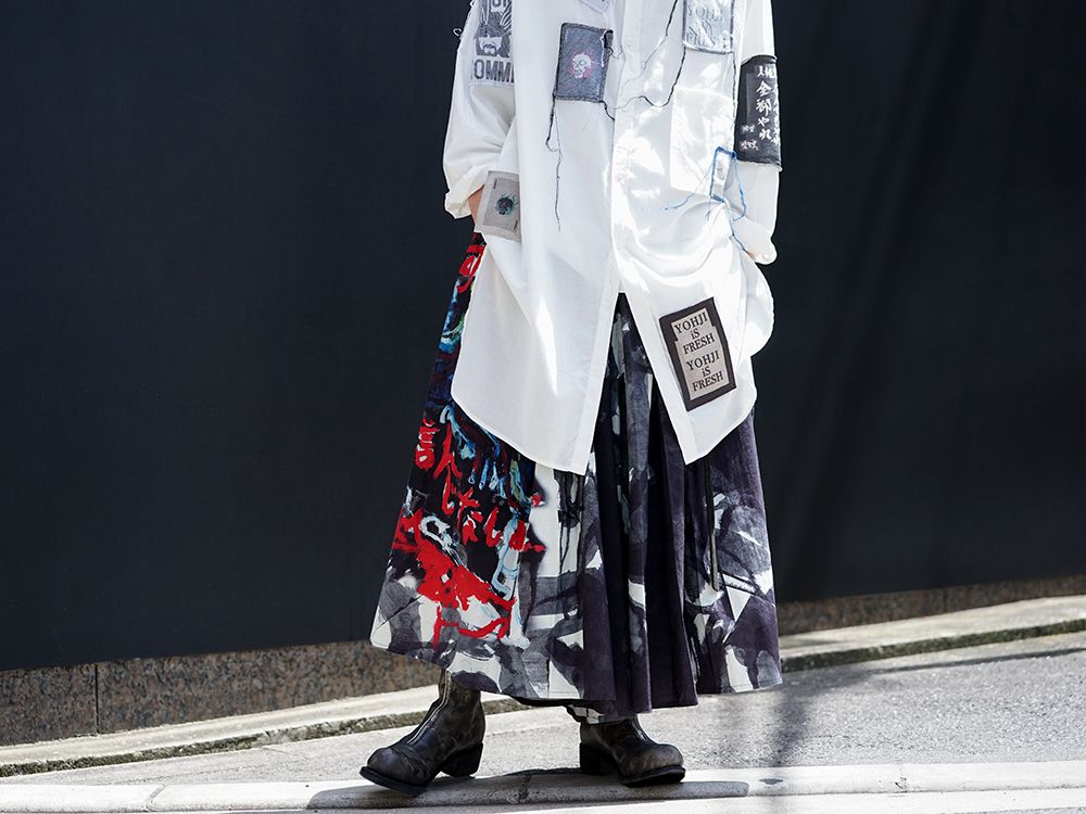 Yohji Yamamoto Patchwork x Print Design Style - 3-001