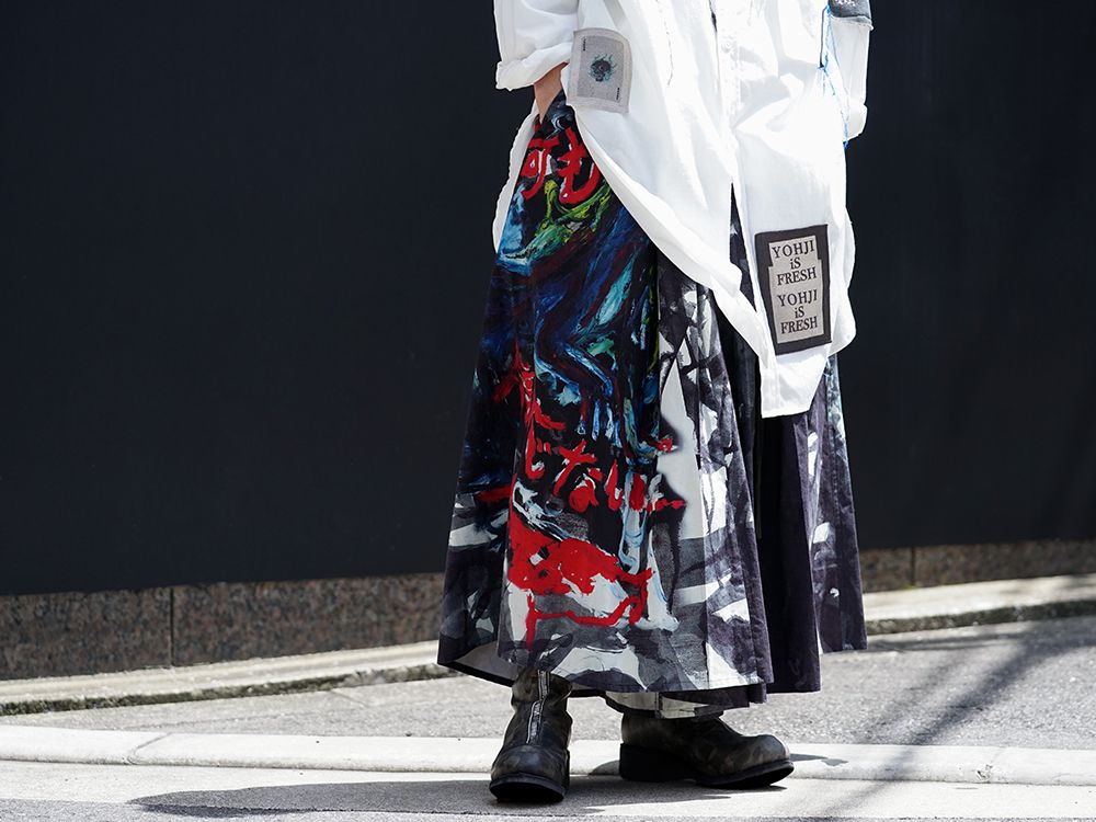 Yohji Yamamoto Patchwork x Print Design Style - 3-002