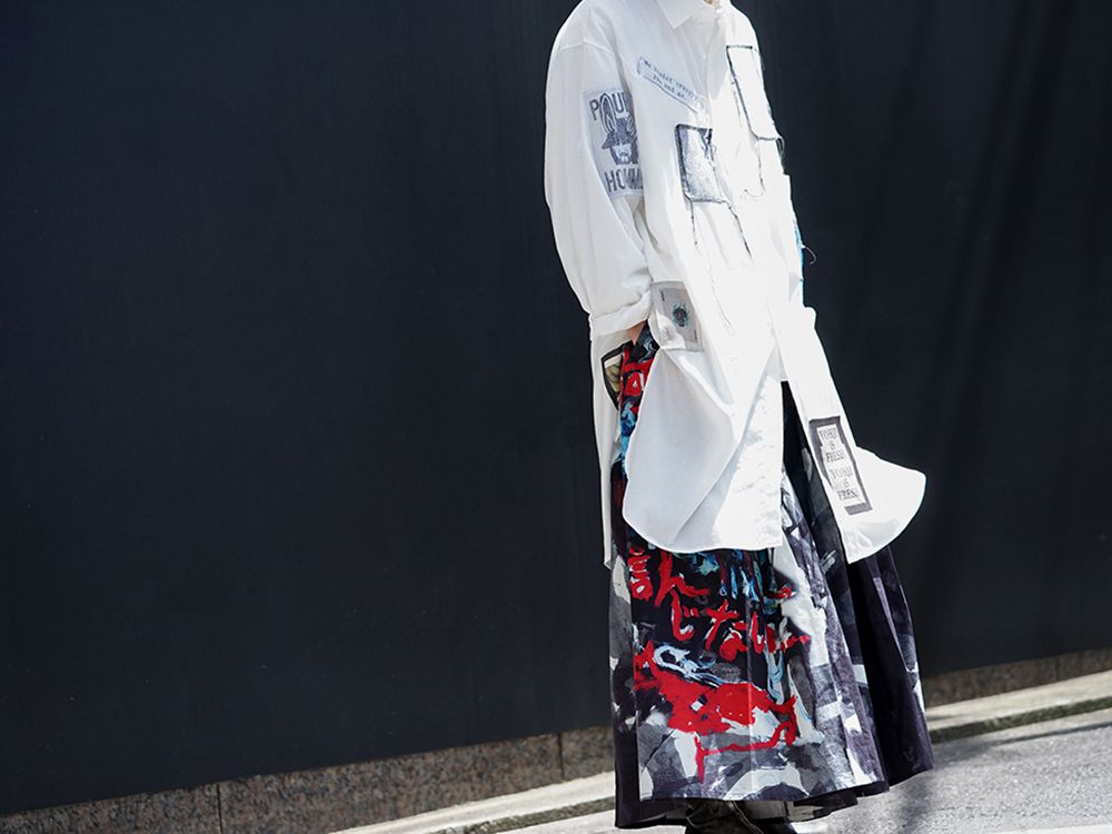 Yohji Yamamoto Patchwork x Print Design Style - 4-001