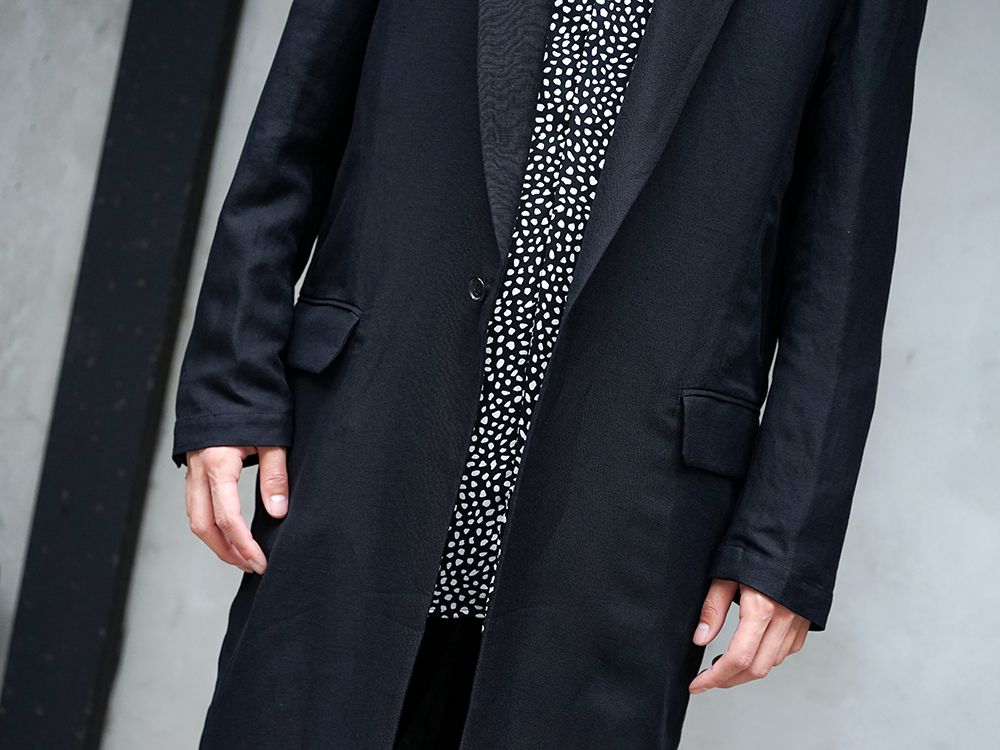 GalaabenD 19S Long jacket & Leopard dot print shirt Style