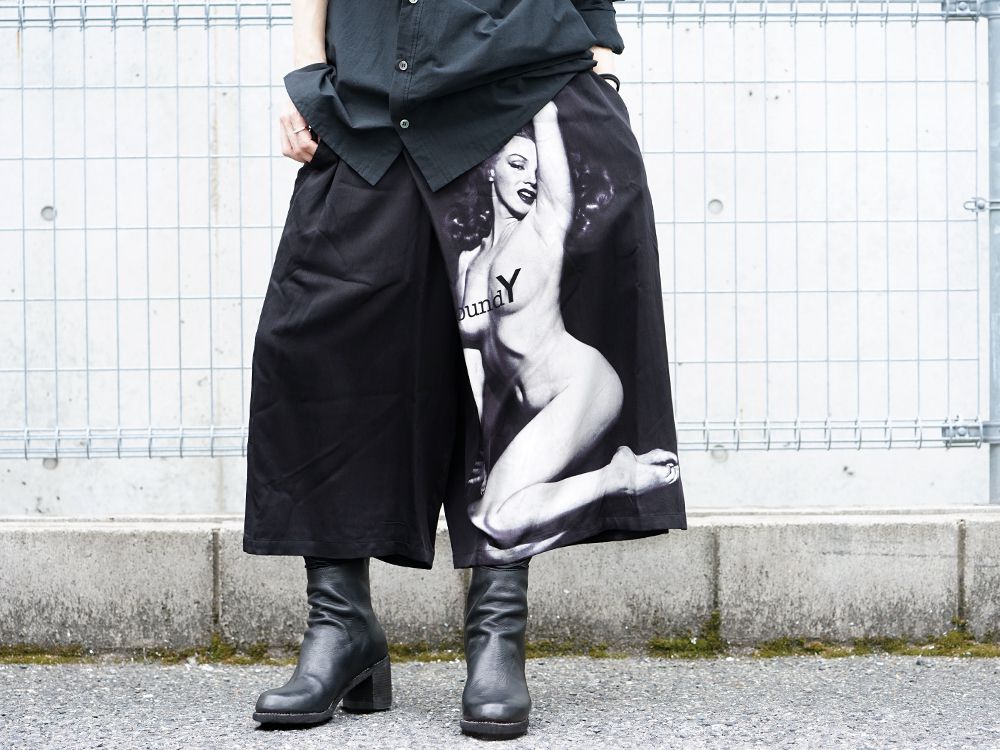 Ground Y × Marilyn Monroe collaboration Wrap belt pants styling!! - 3-001