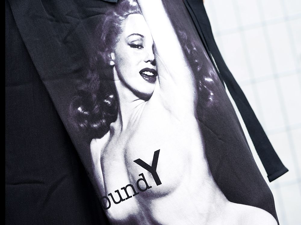 Ground Y × Marilyn Monroe collaboration Wrap belt pants styling!! - 3-003