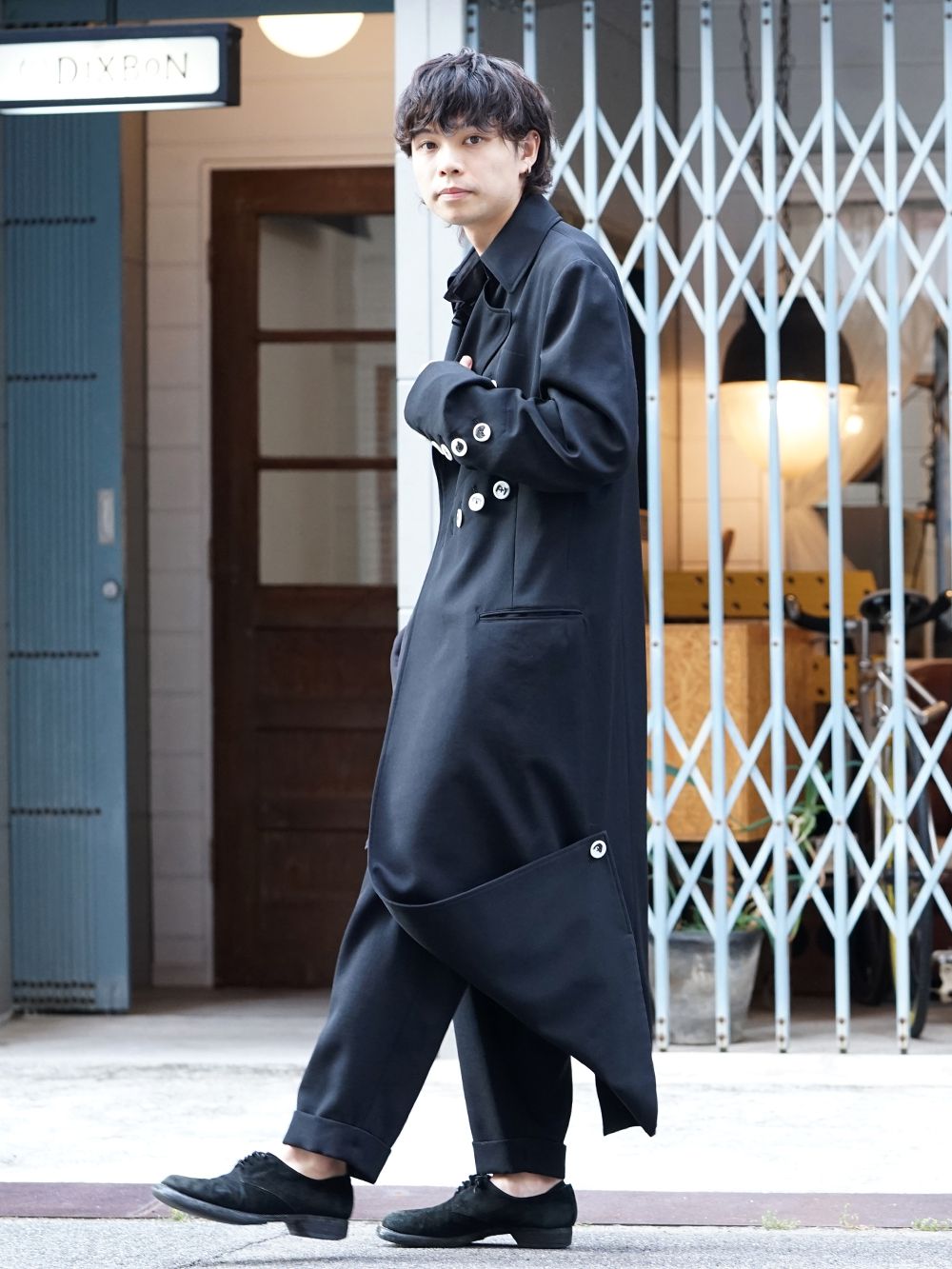 Yohji Yamamoto White Button Deformed collar Jacket Style - 1-003