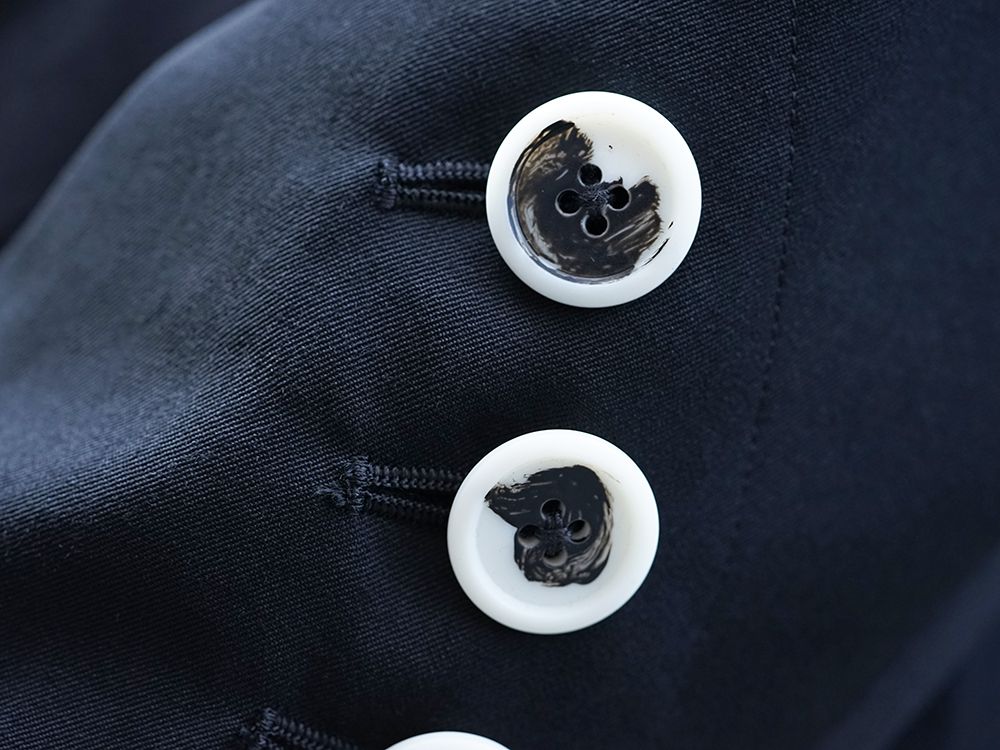 Yohji Yamamoto White Button Deformed collar Jacket Style - 2-005