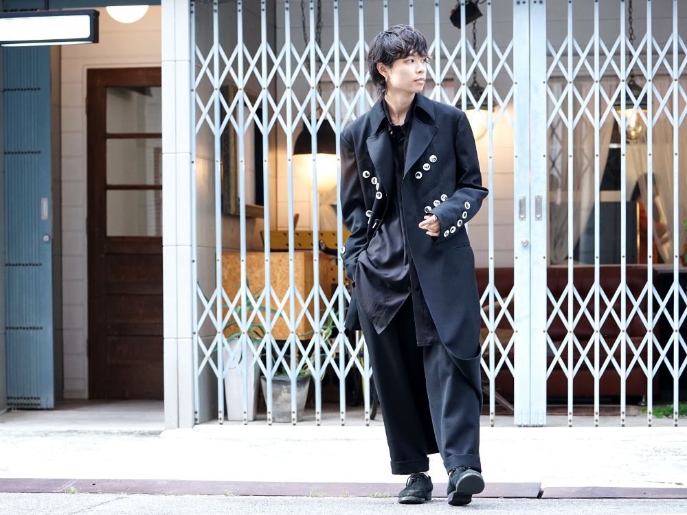 Yohji Yamamoto White Button Deformed collar Jacket Style - 4-001