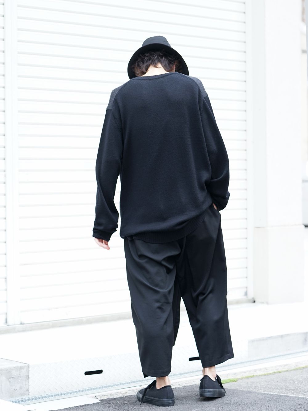 Yohji Yamamoto 19-20AW Dictionary print 7G Knit Top Style - 1-003