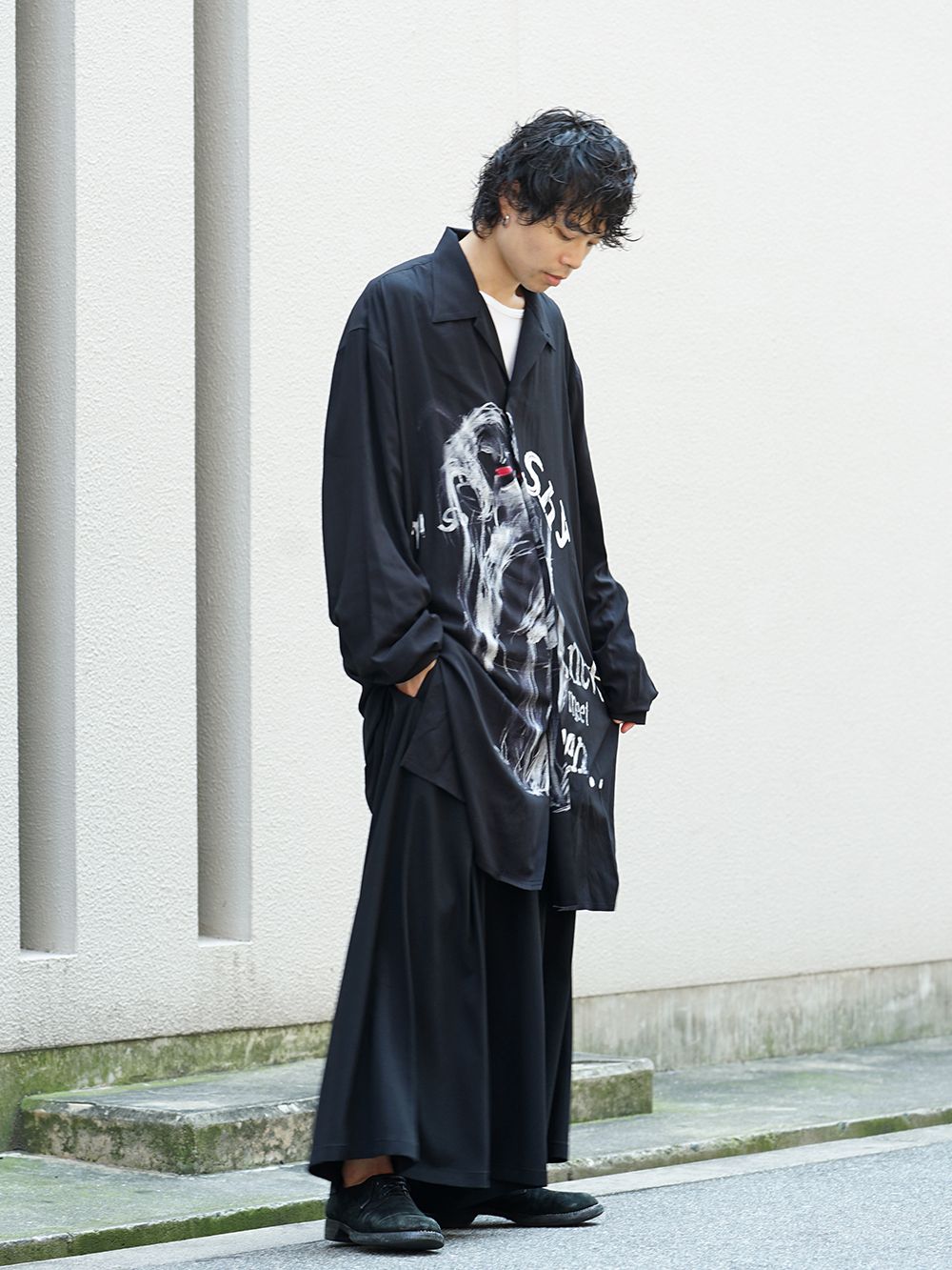 B Yohji Yamamoto I'M SO SHY Long Shirts Style - 1-002