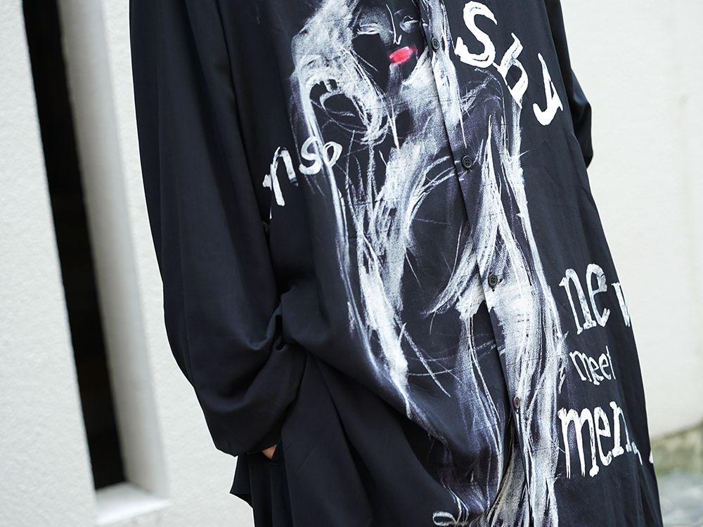B Yohji Yamamoto I'M SO SHY Long Shirts Style - 2-004