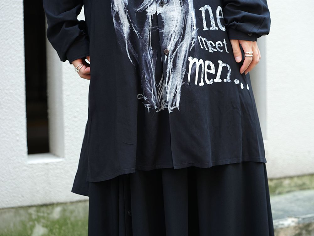 B Yohji Yamamoto I'M SO SHY Long Shirts Style - 2-005