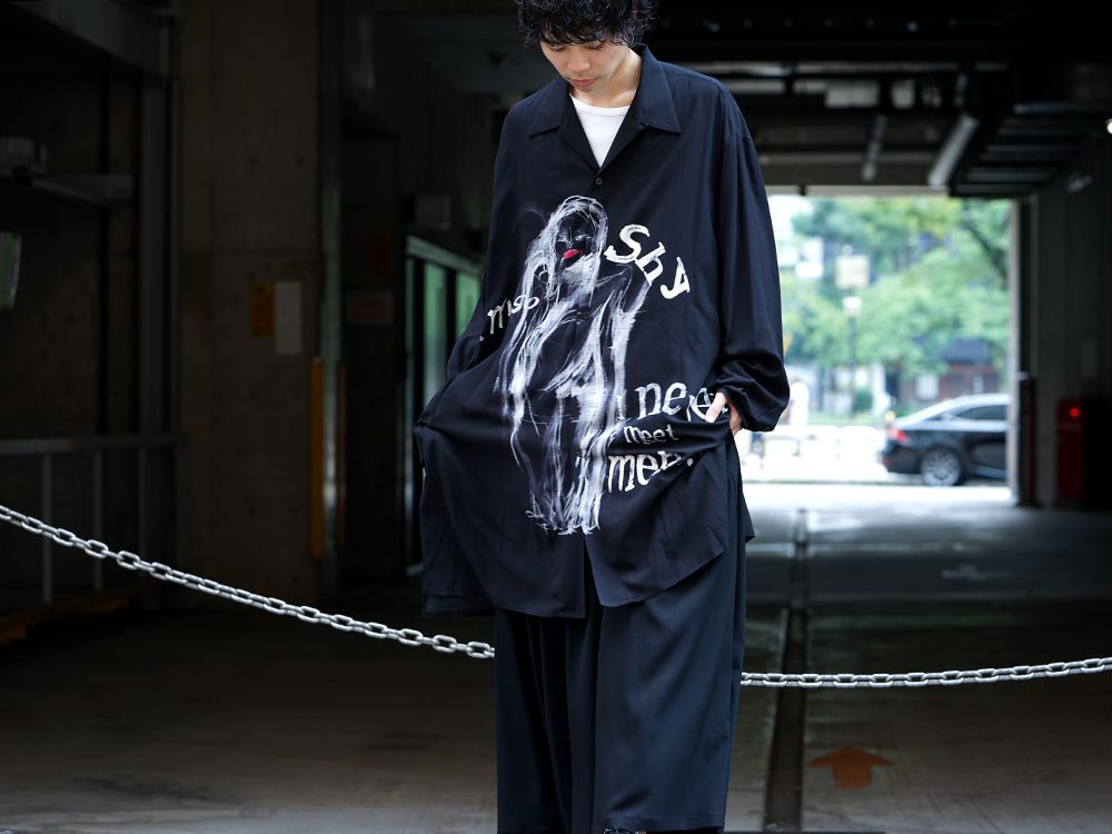 B Yohji Yamamoto I'M SO SHY Long Shirts Style - 4-001