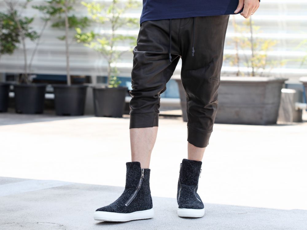 RIPVANWINKLE 19AW【 CROPPED LEATHER PANTS 】STYLING!!!- 3-001