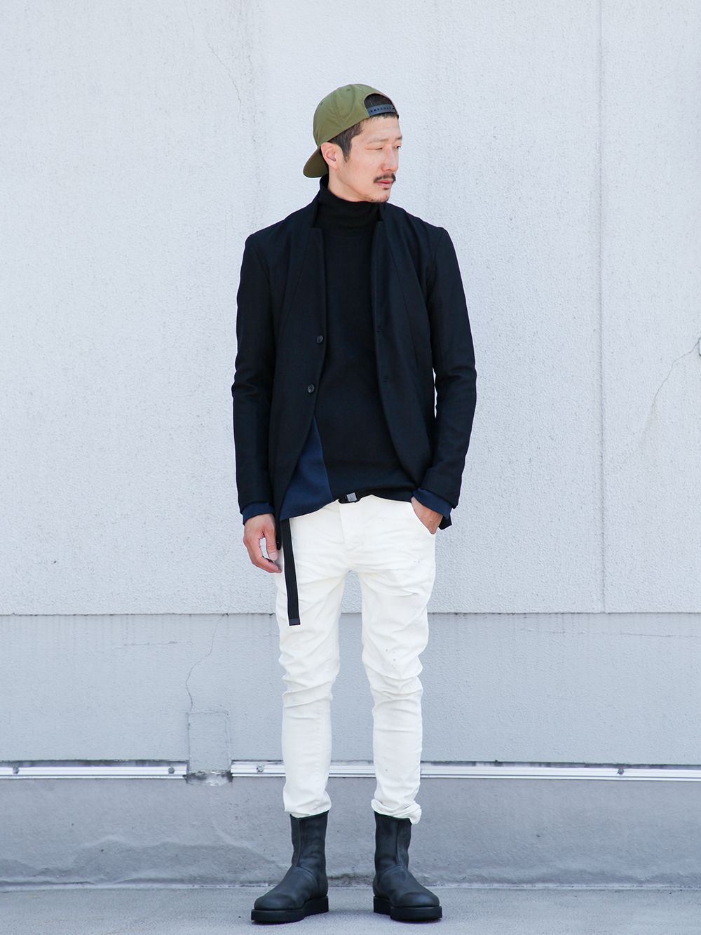 RIPVANWINKLE DUST JEANS [ DUST WHITE ]  RECOMMED STYLING! - 1-001