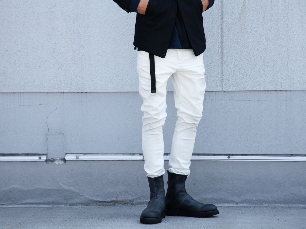 RIPVANWINKLE DUST JEANS [ DUST WHITE ]  RECOMMED STYLING! - 3-001