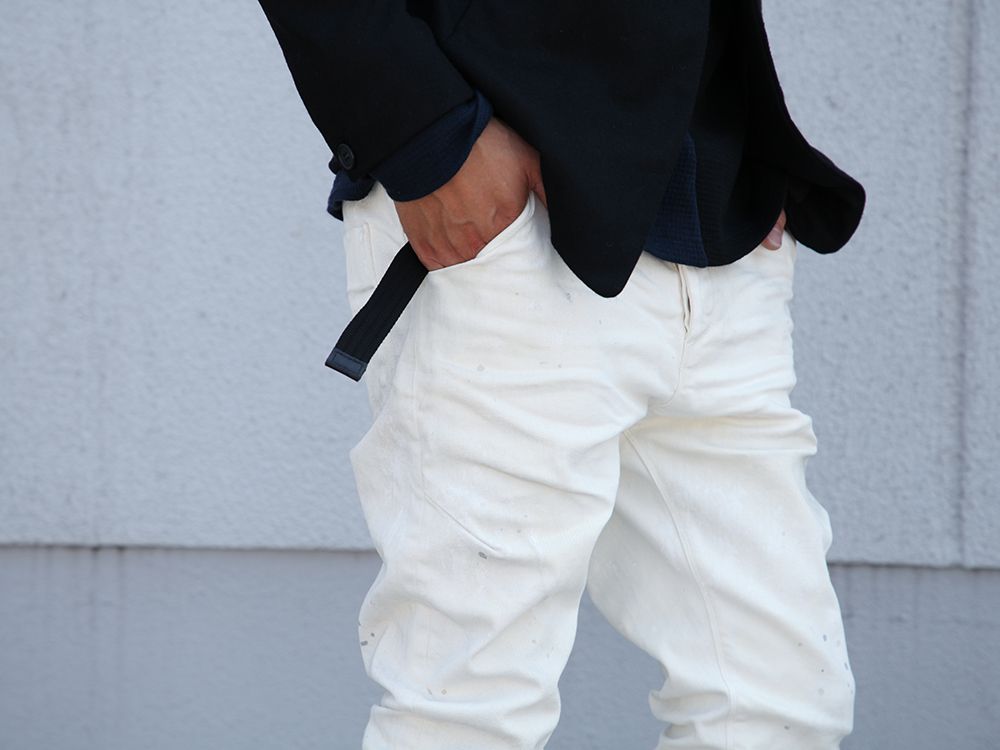 RIPVANWINKLE DUST JEANS [ DUST WHITE ]  RECOMMED STYLING! - 3-005