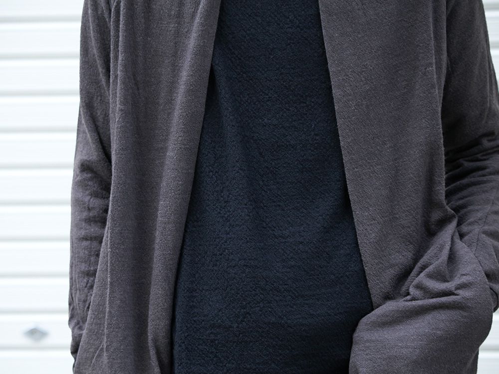 DEVOA 19-20AW wool x alpaca jersey Cardigan Style - 2-005