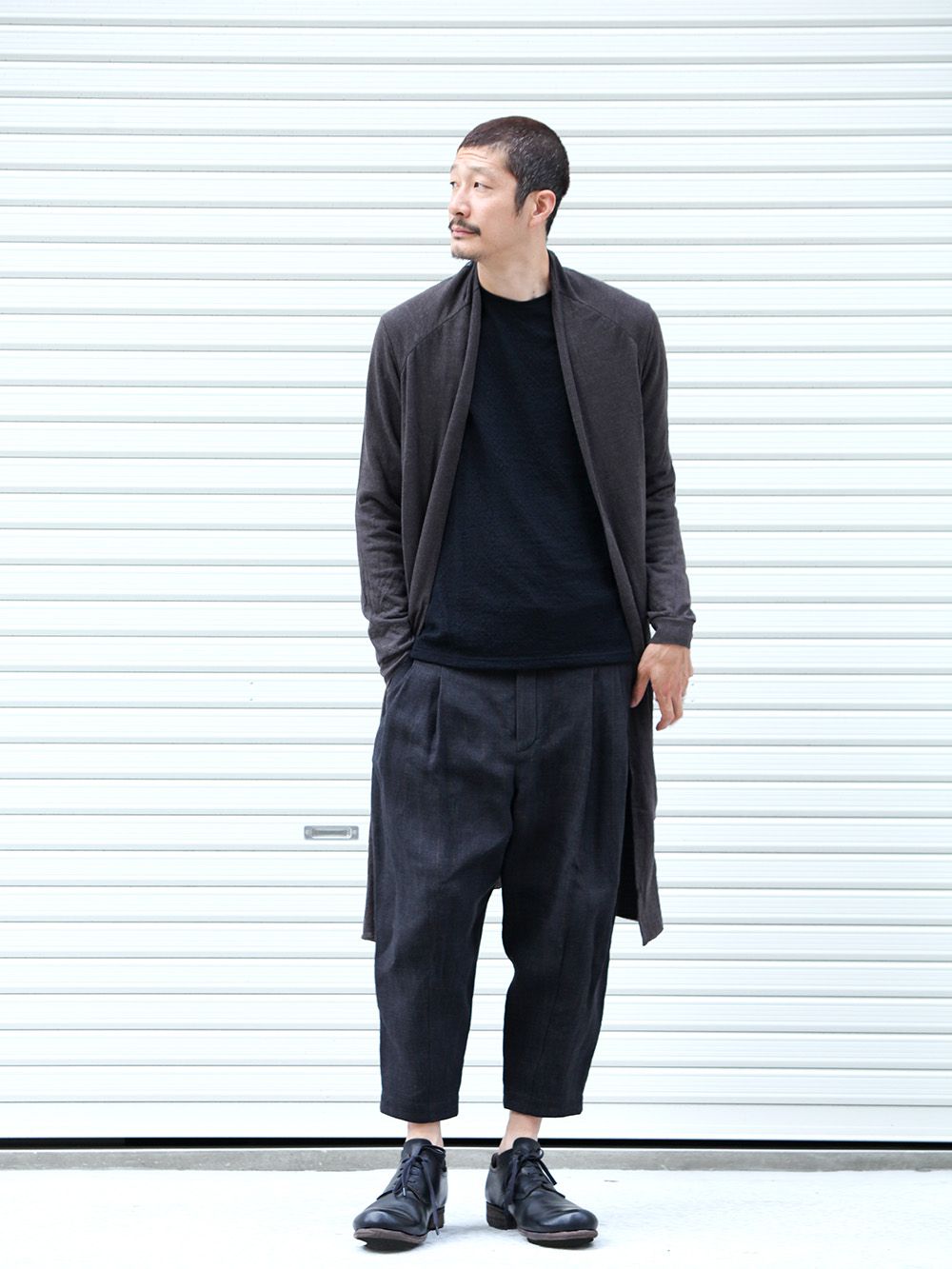 DEVOA 19-20AW wool x alpaca jersey Cardigan Style - 4-001