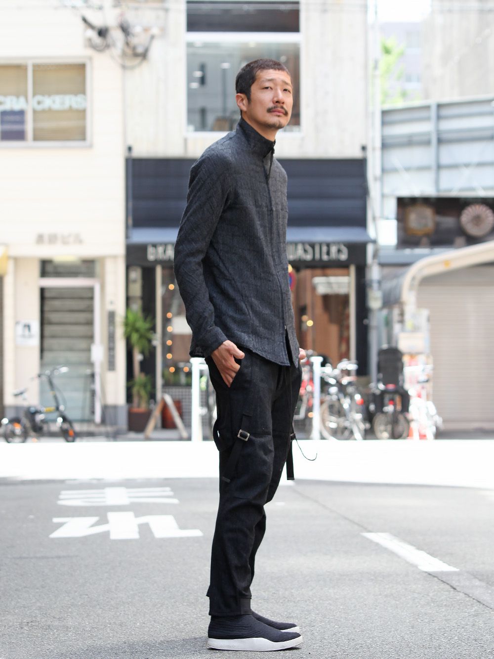 D.HYGEN Wool jacquard Zip shirts Style - 1-001