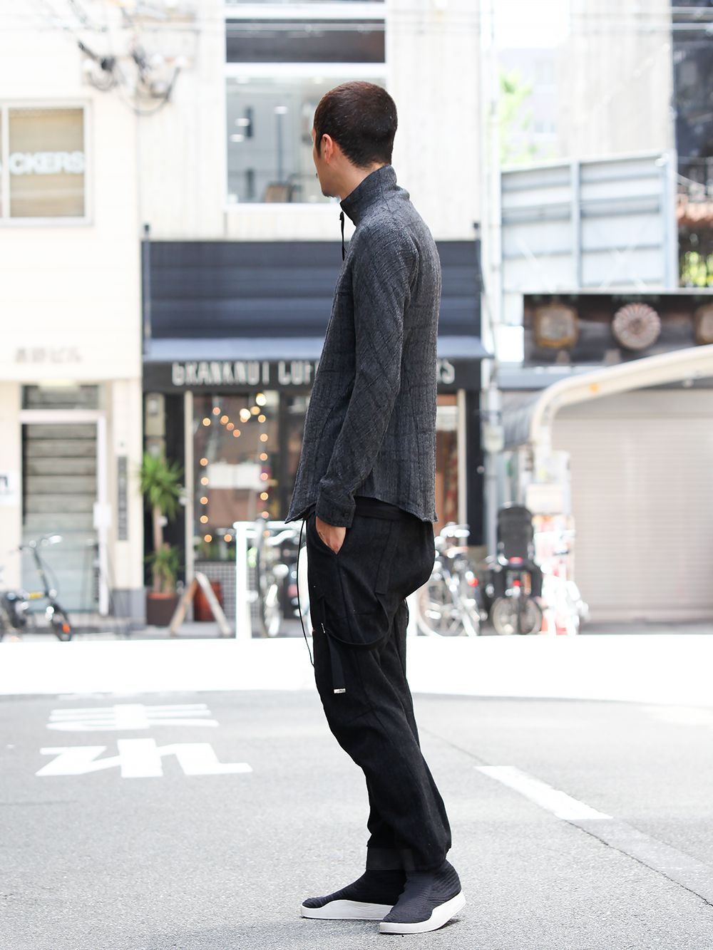 D.HYGEN Wool jacquard Zip shirts Style - 1-002