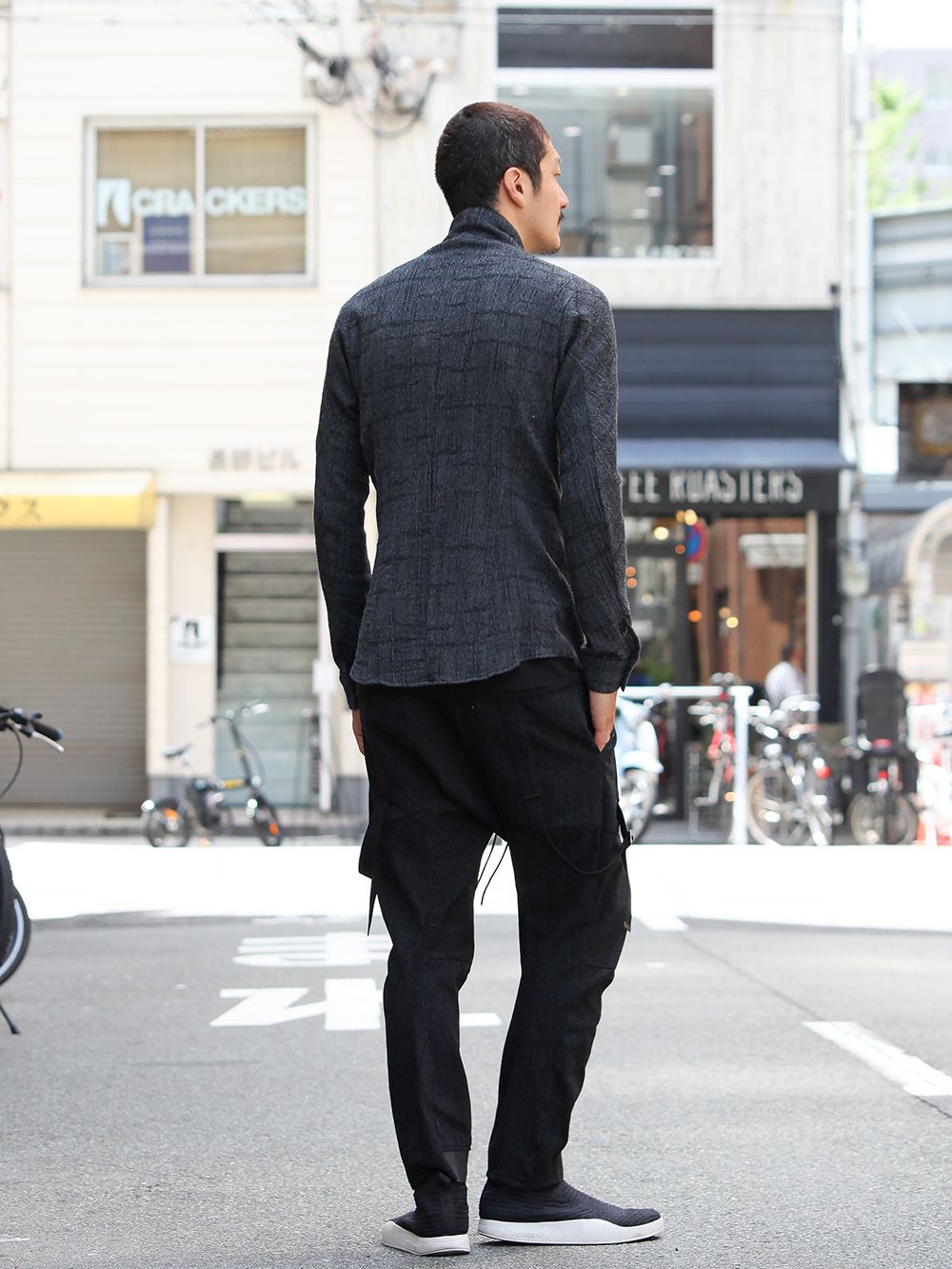 D.HYGEN Wool jacquard Zip shirts Style - 1-003