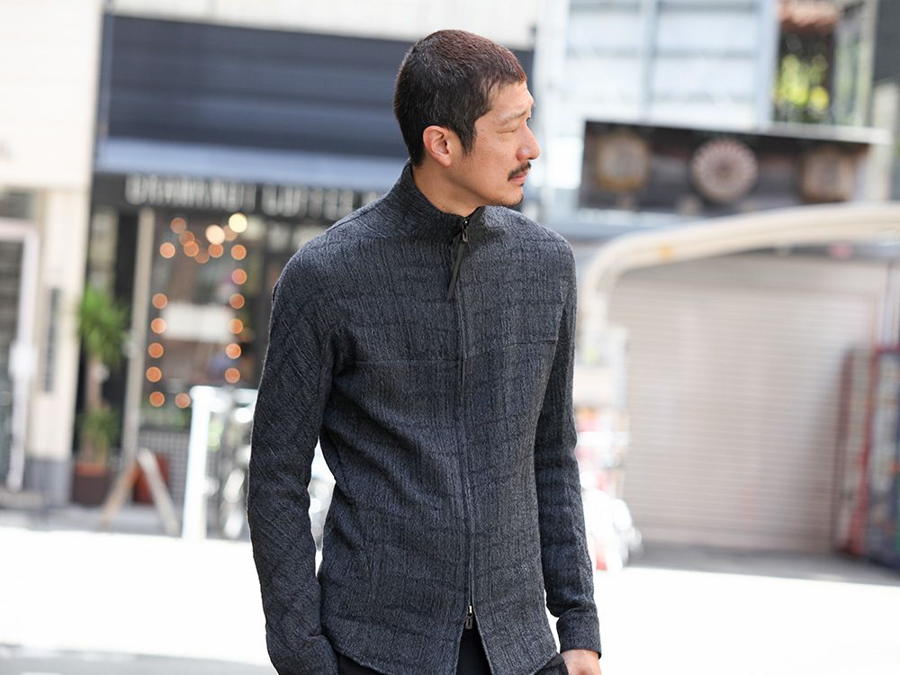 D.HYGEN Wool jacquard Zip shirts Style - 2-001