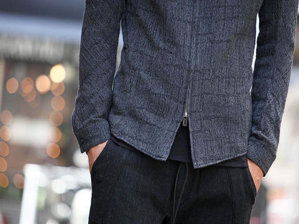 D.HYGEN Wool jacquard Zip shirts Style - 2-003