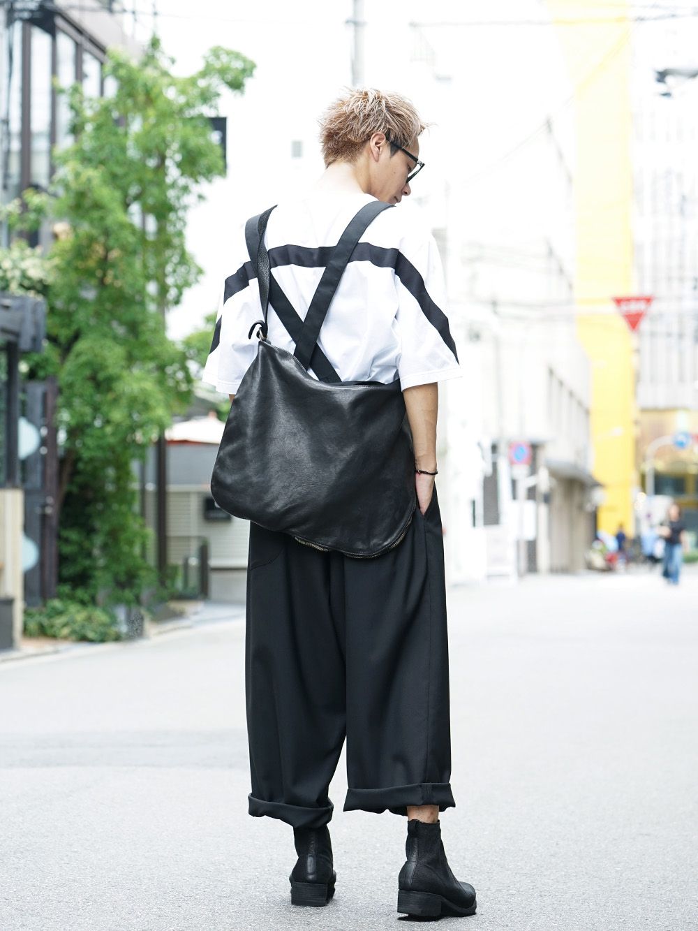 Ground Y 19AW Monotone Suspenderpants styling !! - 1-003