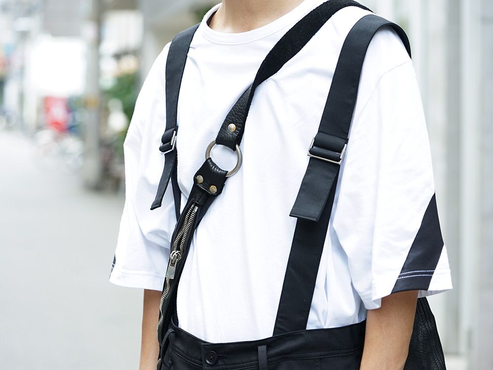 Ground Y 19AW Monotone Suspenderpants styling !! - 2-002