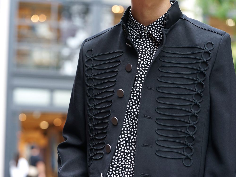 GalaabenD 19AW Napoleon Jacket Slim Black Styling !! - 2-004