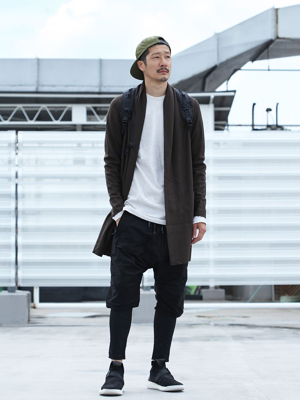 RIPVANWINKLE 19AW [ LAYERED PARACHUTE PANTS ] STYLING!!! - 1-001