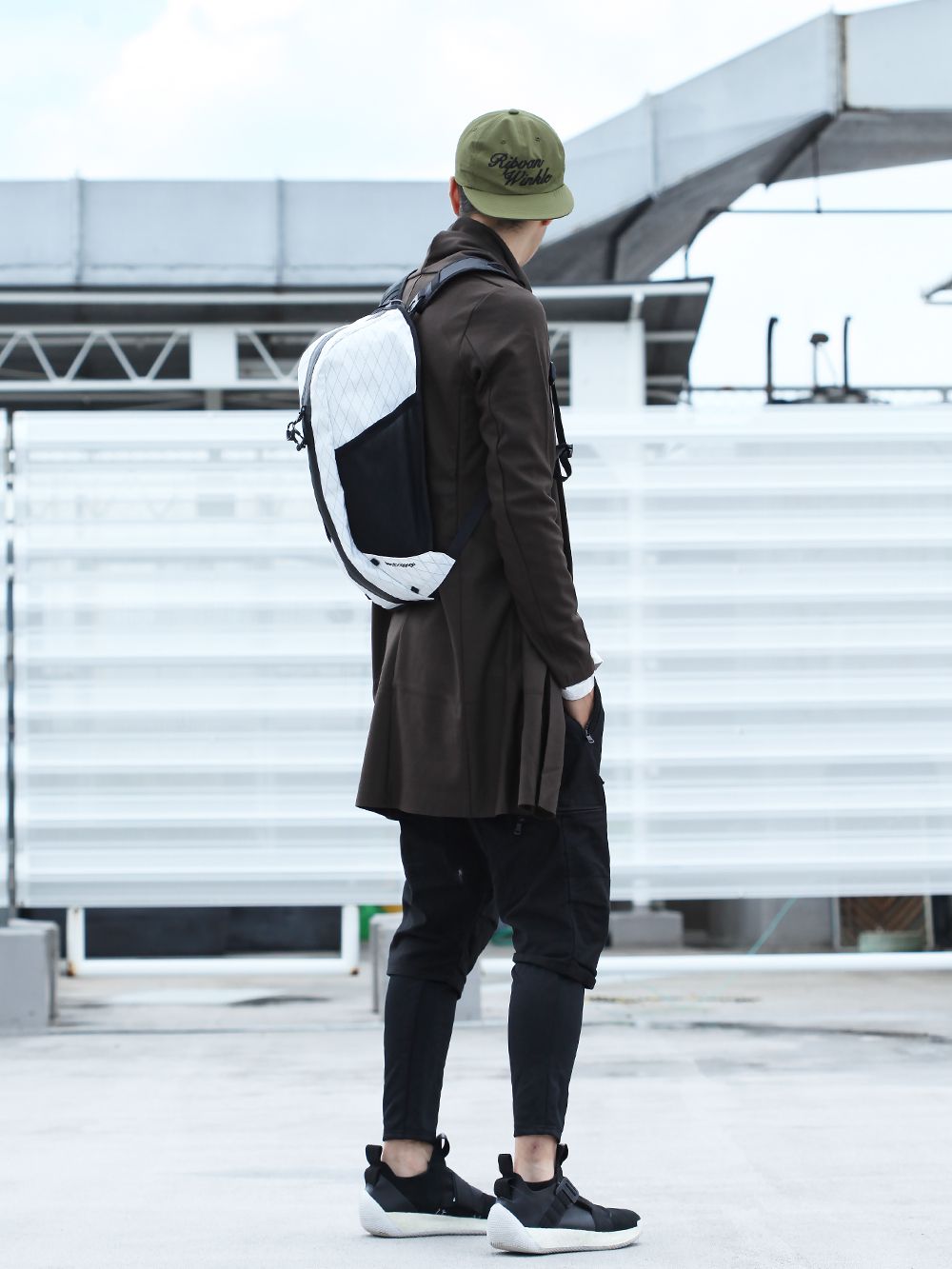 RIPVANWINKLE 19AW [ LAYERED PARACHUTE PANTS ] STYLING!!! - 1-002