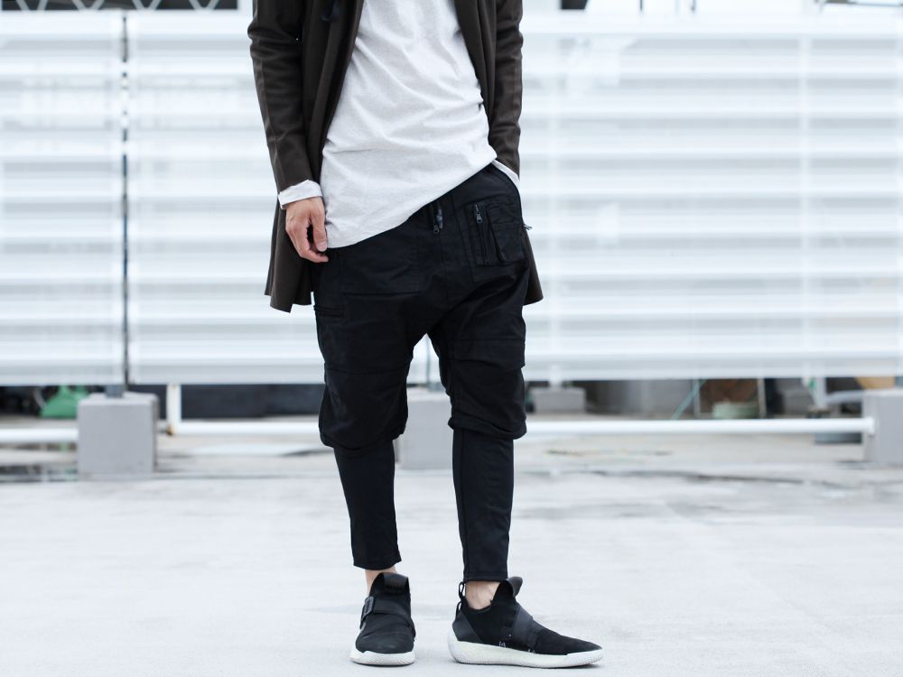 RIPVANWINKLE 19AW [ LAYERED PARACHUTE PANTS ] STYLING!!! - 3-001