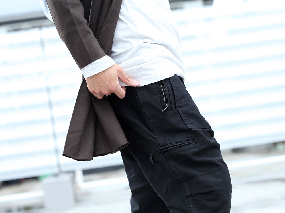 RIPVANWINKLE 19AW [ LAYERED PARACHUTE PANTS ] STYLING!!! - 3-005