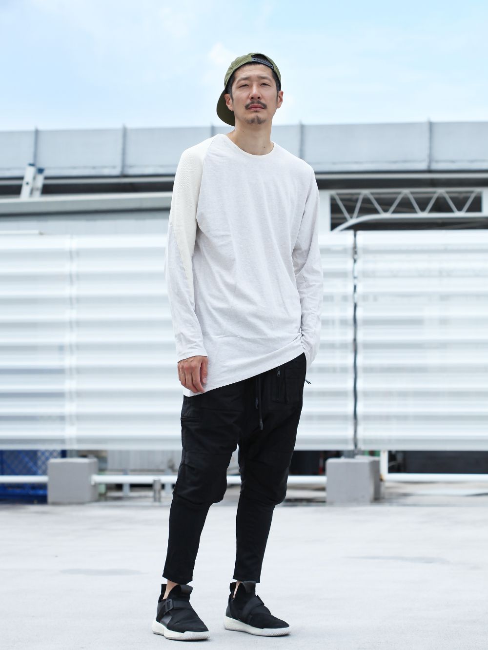 RIPVANWINKLE 19AW [ LAYERED PARACHUTE PANTS ] STYLING!!! - 3-001