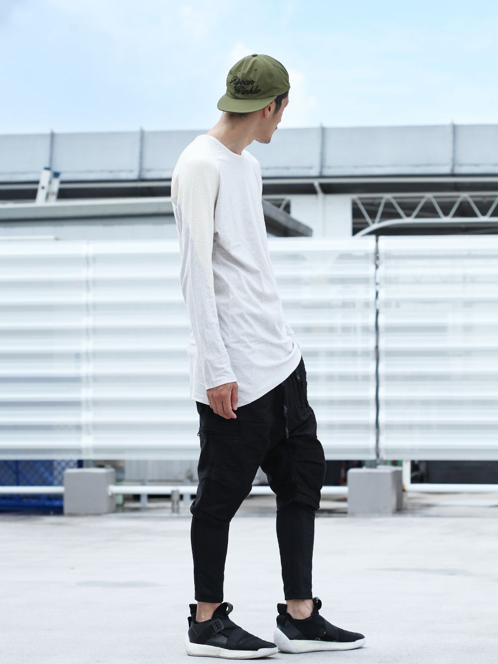 RIPVANWINKLE 19AW [ LAYERED PARACHUTE PANTS ] STYLING!!! - 3-002