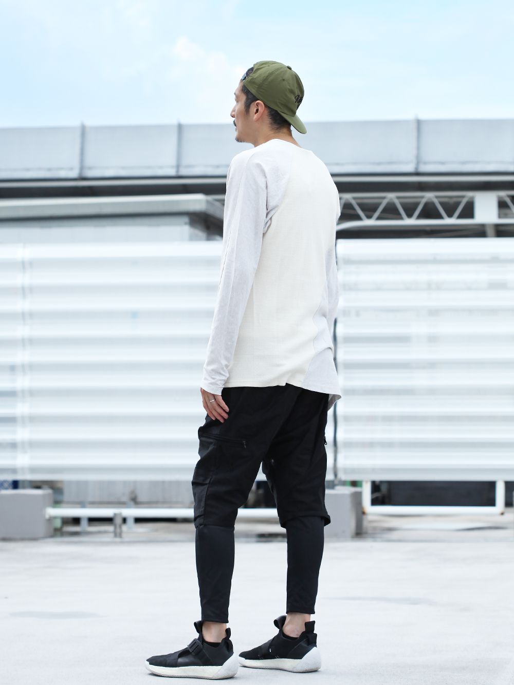 RIPVANWINKLE 19AW [ LAYERED PARACHUTE PANTS ] STYLING!!! - 3-003
