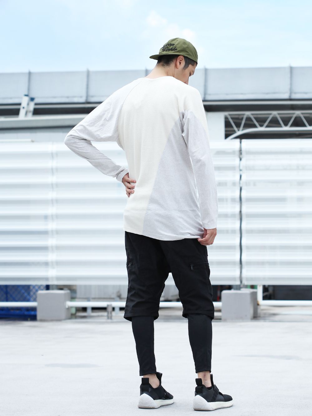 RIPVANWINKLE 19AW [ LAYERED PARACHUTE PANTS ] STYLING!!! - 3-004
