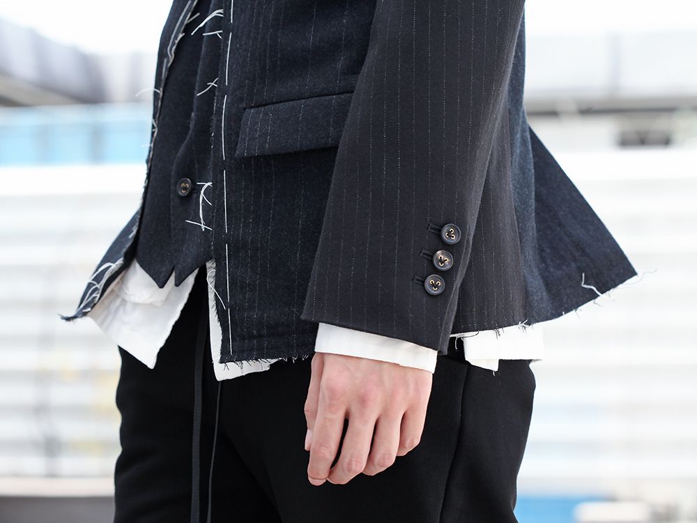 .LOGY kyoto 19-20AW The Viridi-anne Random Stripe Jacket STYLE!! - 2-006